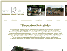 Tablet Screenshot of hunter-reitschule.de